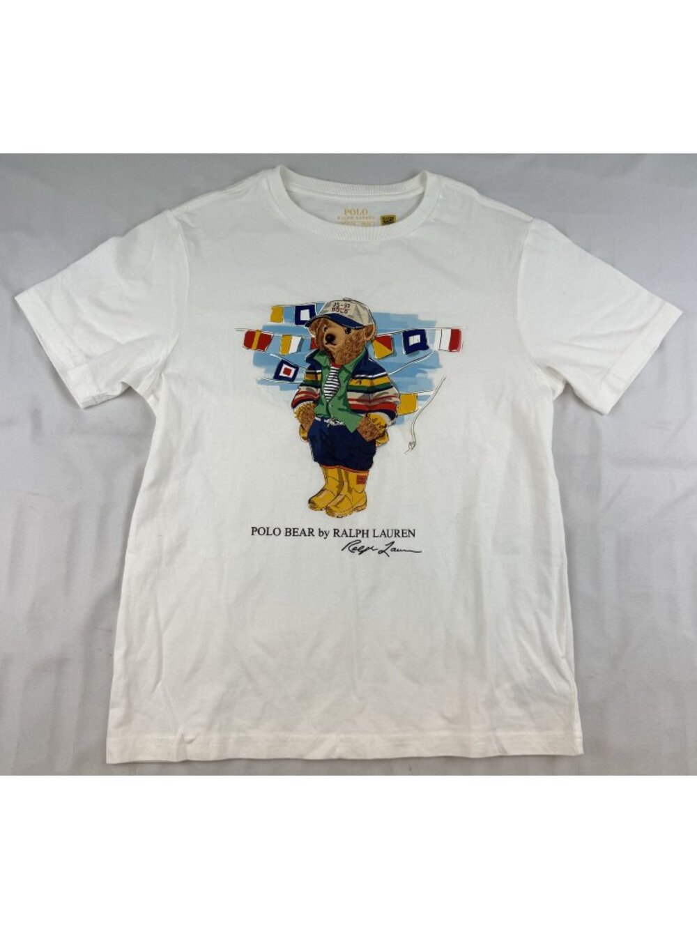 Polo Ralph Lauren Big Boys Polo Bear Cotton Jersey Tee M 10-12